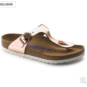 Birkenstock Rose Gold Metallic Sandals